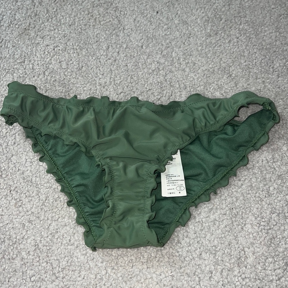Bathing suit bottoms, Green, Size Medium, Brand: Hollister